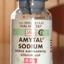 bottle of Amytal Sodium
